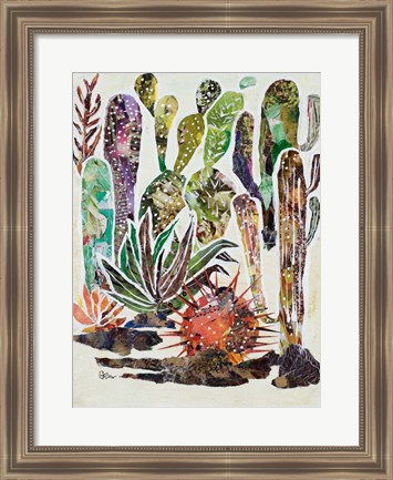 Framed Desert Garden II Print