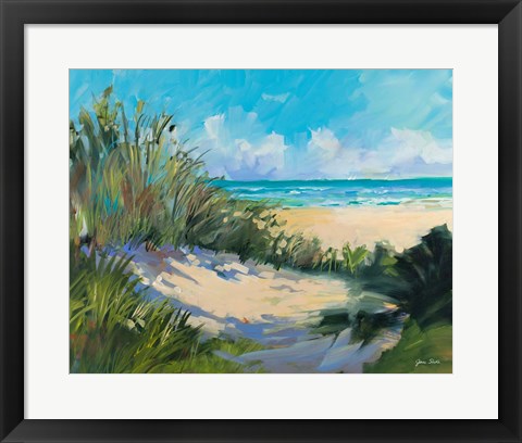 Framed Beach Dunes Print