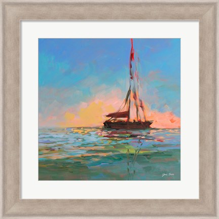 Framed Sailing On The Horizon Print