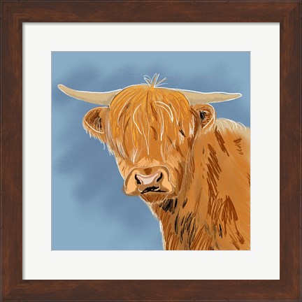 Framed Highland Cow Print