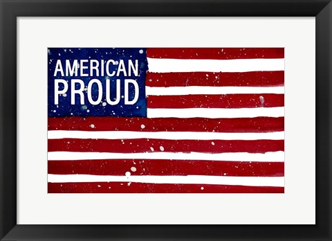 Framed American Proud Print