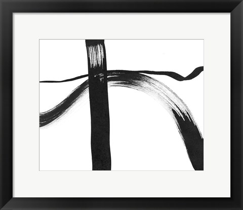 Framed Drip in Silence I Print