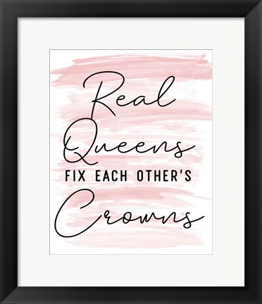 Framed Real Queens Print