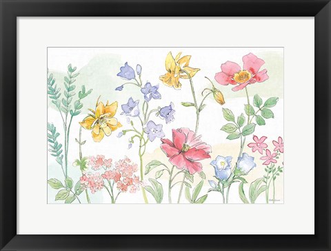 Framed Peaceful Petals VI Print