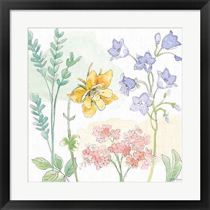 Framed Peaceful Petals VII Print