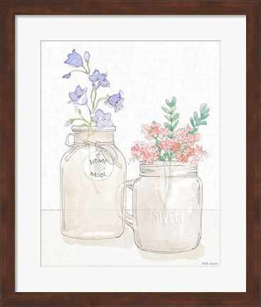 Framed Peaceful Petals II Print