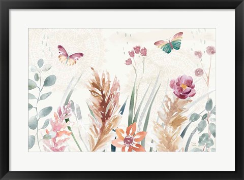 Framed Boho Garden I Print