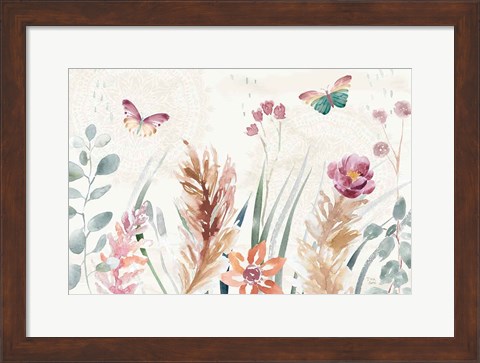 Framed Boho Garden I Print