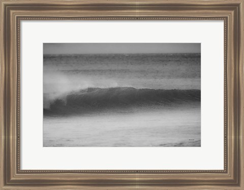 Framed Curling Lip BW Print