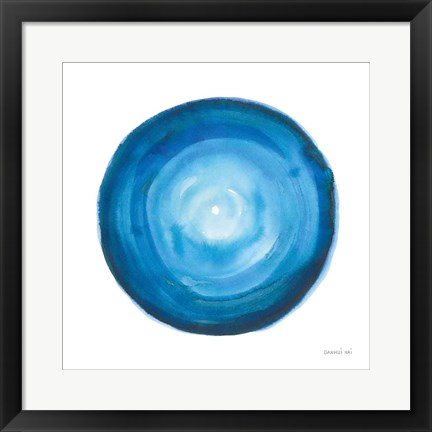 Framed Center of Blue II Print