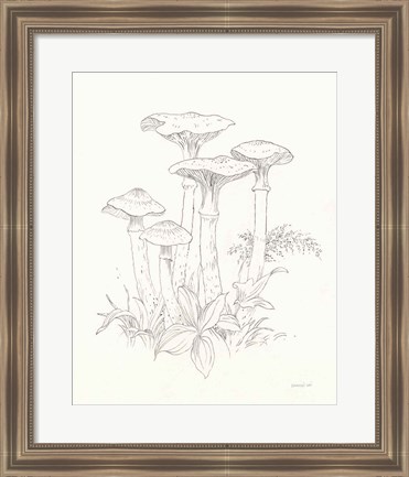 Framed Nature Sketchbook I Print