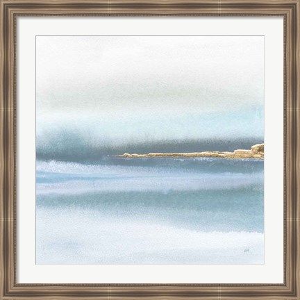 Framed Blue Earth I Print