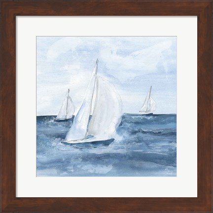 Framed Sailboats V Print