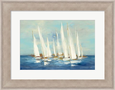 Framed Regatta Sail Print