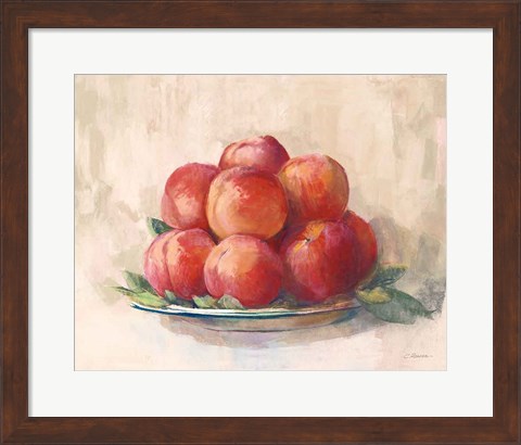 Framed Ripe Peaches Print