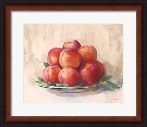 Framed Ripe Peaches Print