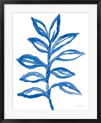 Framed Nature in Blue II Print