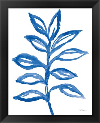 Framed Nature in Blue II Print