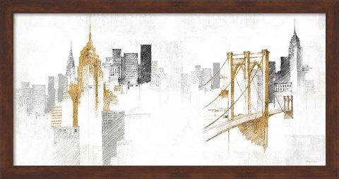 Framed New York Monuments Print