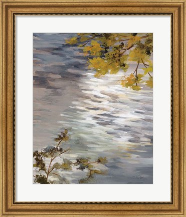 Framed Branches and Ripples Print