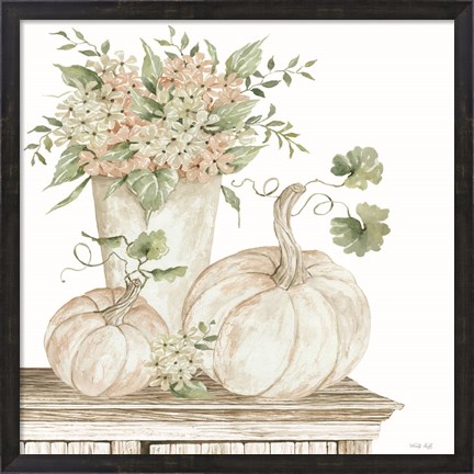 Framed Autumn Floral Print