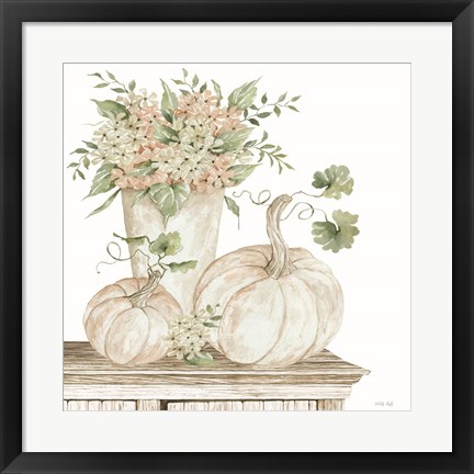 Framed Autumn Floral Print