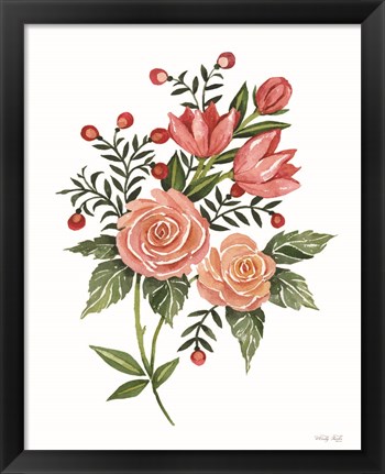 Framed Botanical Roses Print