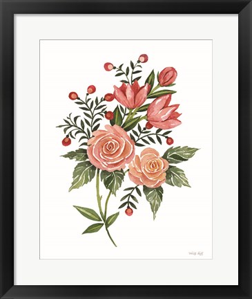 Framed Botanical Roses Print