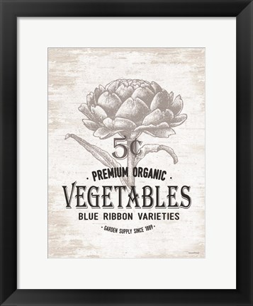 Framed Vegetables Print