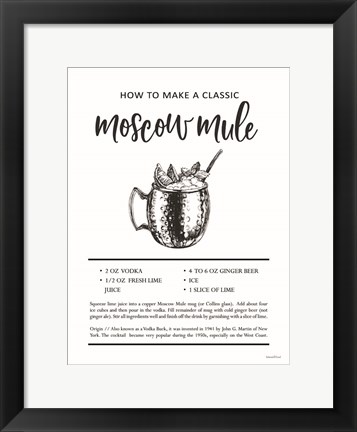 Framed Moscow Mule Print