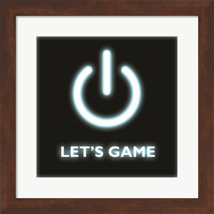 Framed Let&#39;s Game Print