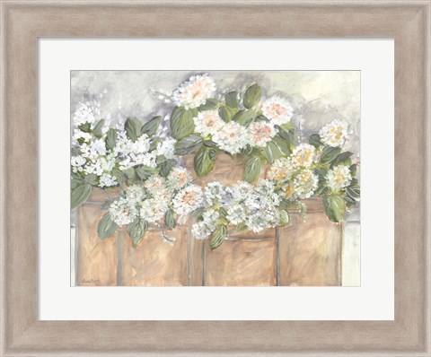 Framed Windowsill Blooms Print