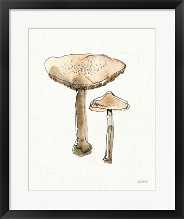 Framed Fresh Farmhouse Mushrooms II Print