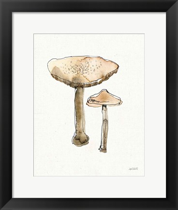 Framed Fresh Farmhouse Mushrooms II Print