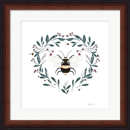 Framed Bees VI Print