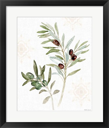 Framed Mediterranean Motif IX Print