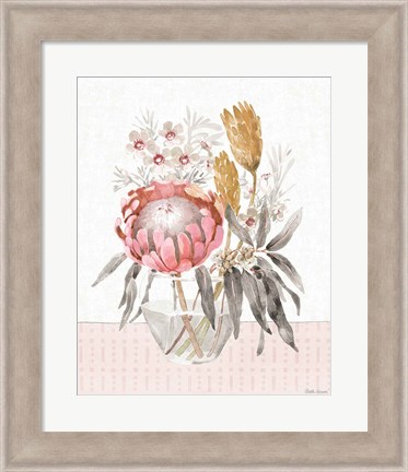 Framed Petal Passion V Soft Boho Print