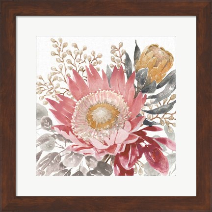 Framed Petal Passion VIII Soft Boho Print