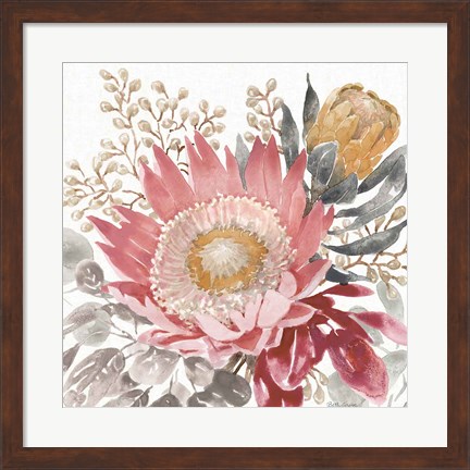 Framed Petal Passion VIII Soft Boho Print