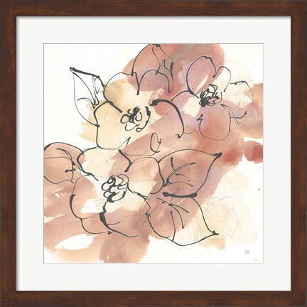 Framed Cashmere Florals I Print