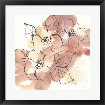 Framed Cashmere Florals I Print