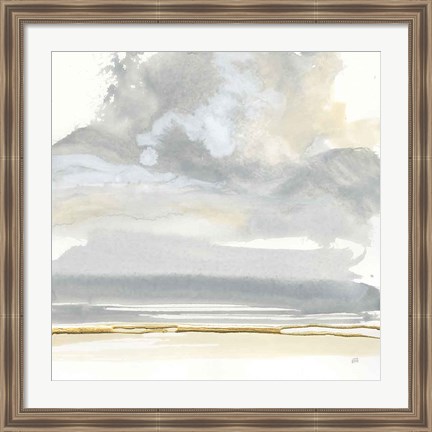 Framed Cumulus Gray I Print