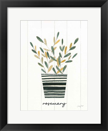 Framed Herb Garden V Print