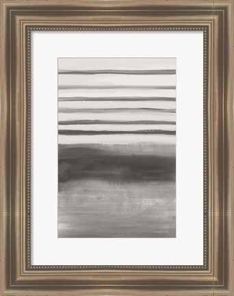 Framed Study in Gray II Print