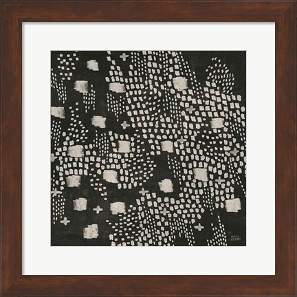 Framed Dots and Blocks Print