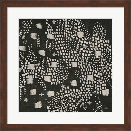 Framed Dots and Blocks Print