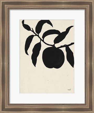 Framed Peach II Print