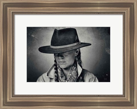 Framed Home on the Range Cowgirl I Print