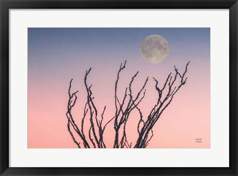 Framed Reaching Up Moon Print