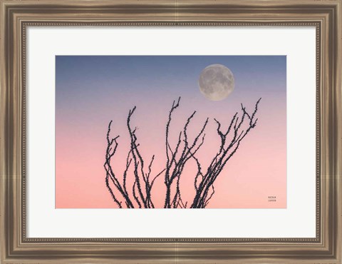 Framed Reaching Up Moon Print